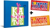 Tony's Chocolonely Geschenkdoos Kadootje - Melk Chocolade Repen - Verjaardag of Vaderdag Cadeau - Geschenk verpakking - Fairtrade Chocola - 2 x 180 gram Geschenkset voor Man en Vrouw