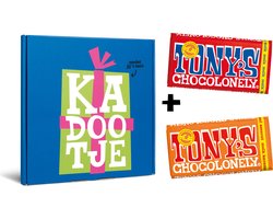 Tony's Chocolonely Verjaardag Cadeau Geschenkdoos Kadootje - Melk Chocolade Repen - Chocolade Kado - Geschenk verpakking - Fairtrade Chocola - 2 x 180 gram Geschenkset voor Man en Vrouw