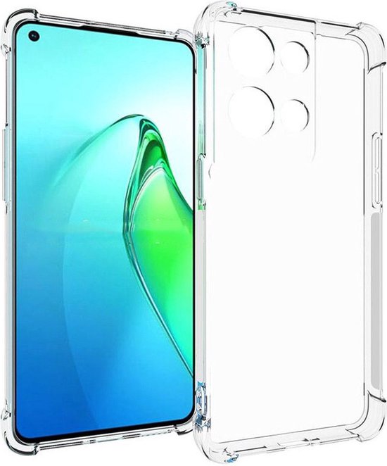 Oppo Reno 8 Pro Hoesje Schokbestendig Dun TPU Back Cover Transparant