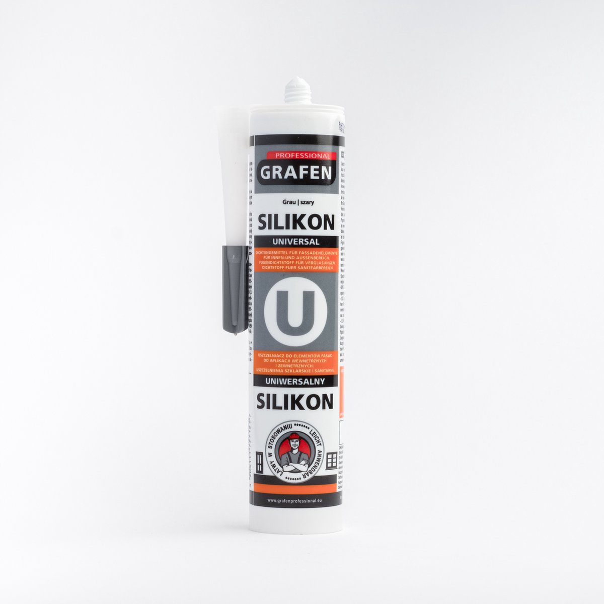 GRAFEN PROFESSIONAL Universal Siliconenkit Grijs 280 ml