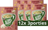 Unox Champignon Ham Cup-a-Soup - 12 x 3 x 175 ml - Voordeelverpakking