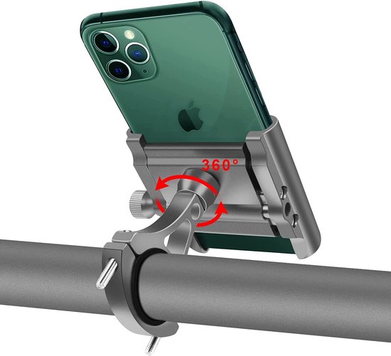 Reetee Support de téléphone portable pour vélo en aluminium avec support de  téléphone