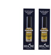 Herome 2-Pack Exit Damaged Nails Nagelolie – Amandelolie met Vitamines en Mineralen Verbetert en Herstelt de Nagels - 2*7 ml.