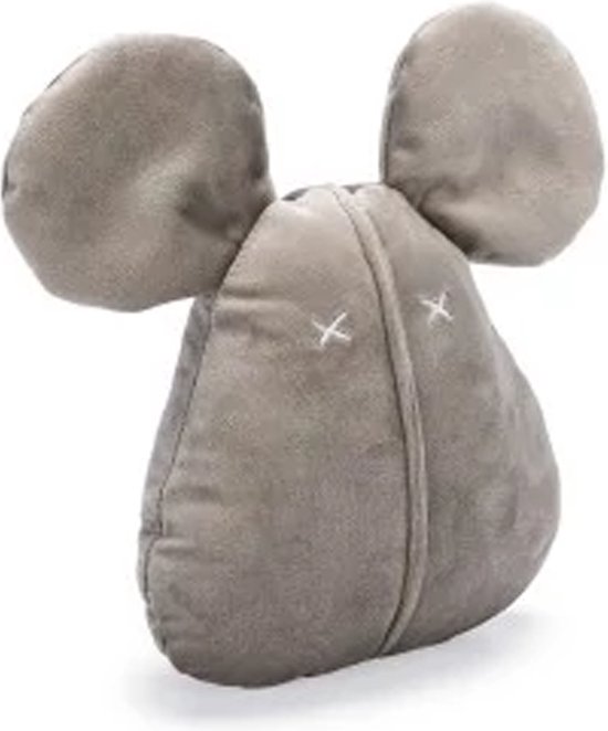 Designed by Lotte Muis Adio - Hondenspeelgoed - Velvet - Grijs - 20x18,5x7 cm