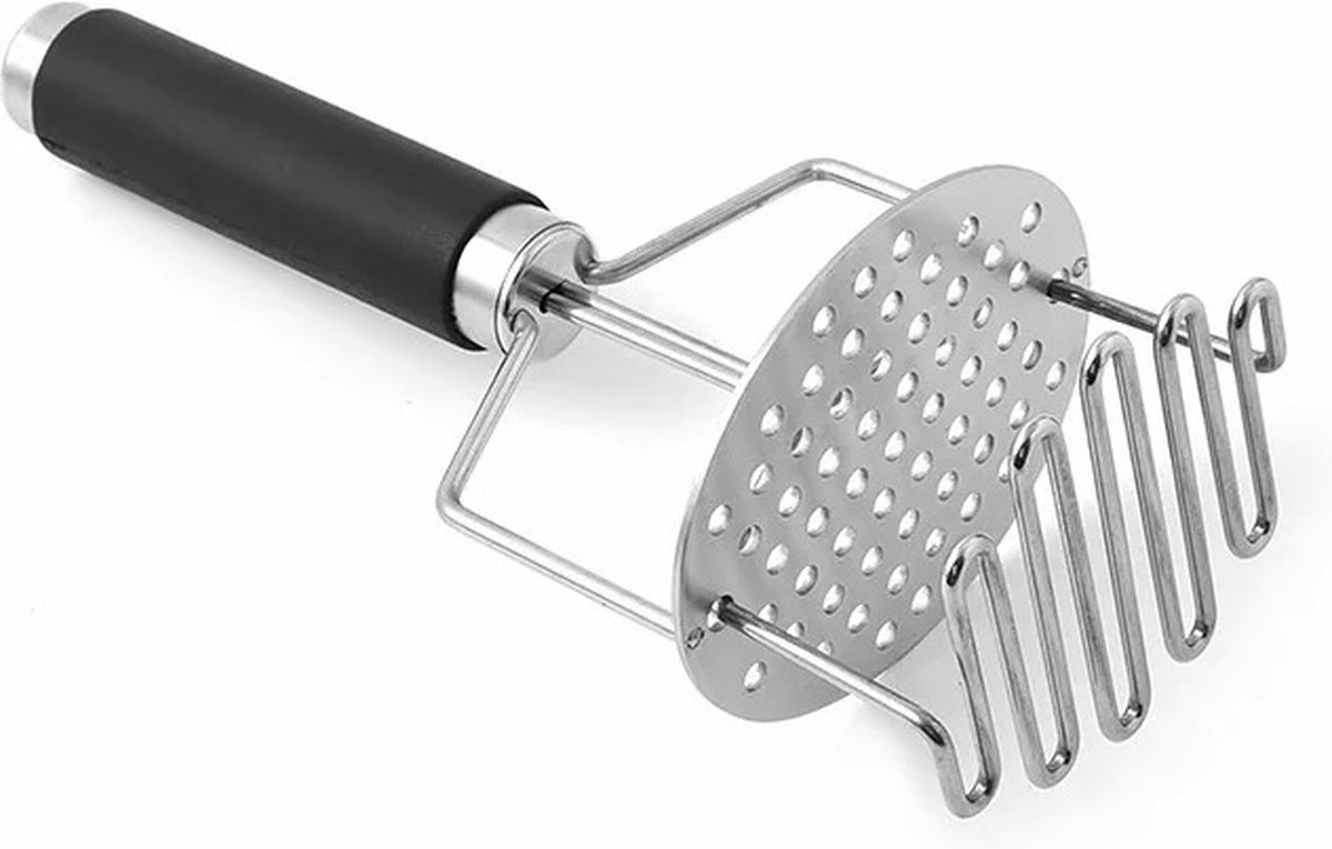 Oliva s Pureestamper Aardappelpers Dubbele Aardappelstamper RVS 