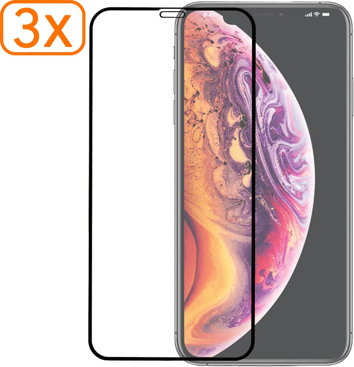 iPhone Xs Max - Super Edge to Edge Edition - Screenprotector - 3 stuks