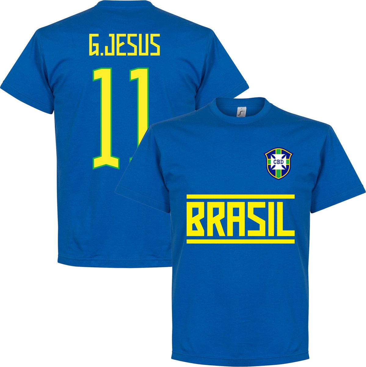 1199x1200.jpg Brazilië G. Jesus 11 Team T-Shirt - Blauw - M - Afbeelding 1