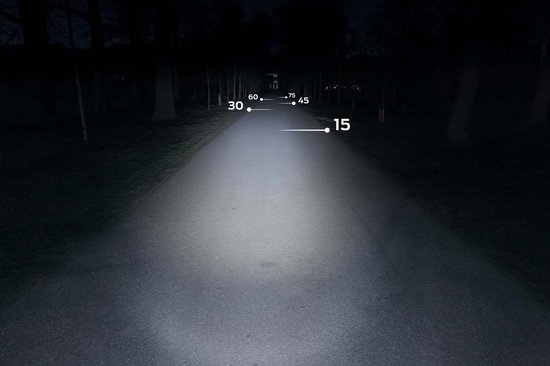 AXA Echo 15 Switch Fietskoplamp - LED Voorlicht - 15 Lux - Dynamo - Aan/Uit Schakelaar - Clear Lens Technology - 35 m Lichtbeeld - 2.250 m Zichtbaarheid van AXA — afbeelding 3