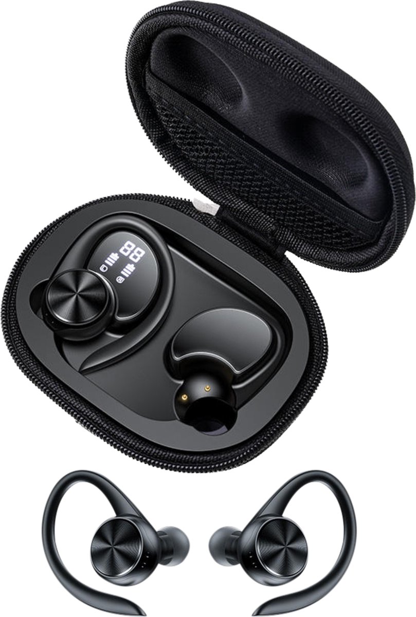 Double MM100Z - Draadloze oordopjes - Bluetooth Oordopjes - Sport Oordopjes - Ook in Grijs Verkrijgbaar