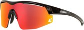 Eassun - Sprint CAT 3 - Sportbril - Unisex - Zwart & Rood - Gepolariseerde Zonnebril - Aanpasbare neusvleugels - Anti-slip - Loopbril