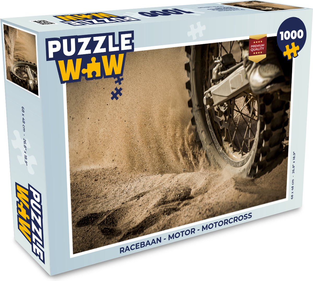 Puzzel Racebaan - Motor - Motorcross - Legpuzzel - Puzzel 1000 stukjes volwassenen
