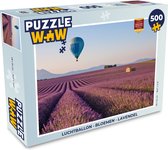 Puzzel Luchtballon - Bloemen - Lavendel - Legpuzzel - Puzzel 500 stukjes