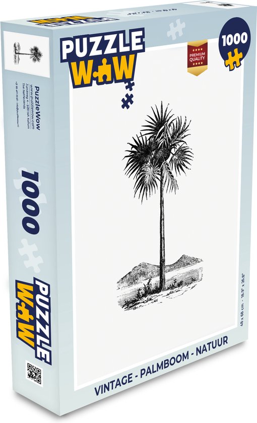 verhaal bossen Bek Puzzel Vintage - Palmboom - Natuur - Legpuzzel - Puzzel 1000 stukjes  volwassenen | bol.com