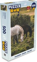 Puzzel Paarden - Zwart - IJsland - Legpuzzel - Puzzel 500 stukjes