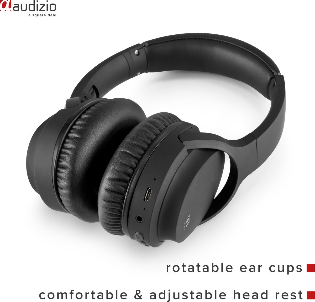Casque sans fil - Audizio ANC110 - Casque Bluetooth avec suppression active  du bruit (ANC) | bol.com