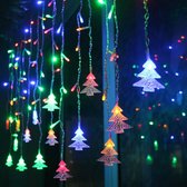 3.5M - LED Kerstboom Lichtgordijn - 96 LED Kerstverlichting - Gordijnverlichting - LED Denneboom Kerstverlichting - 8 Knipperstanden - Binnen Decor - Warm Wit
