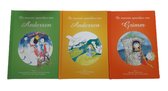 De mooiste sprookjes van Andersen en Grimm. 3 voorleesboekjes met illustraties. Sinterklaas kerst cadeau