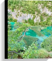 WallClassics - Canvas  - Plitvice Lakes National Park in Kroatie  - 30x40 cm Foto op Canvas Schilderij (Wanddecoratie op Canvas)
