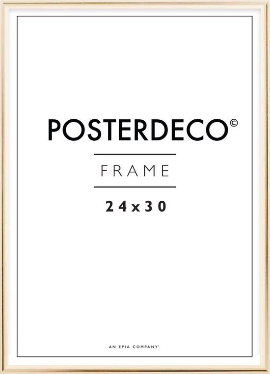Fotolijst - Posterdeco - Premium Metaal - Fotomaat 24x30 cm - Posterlijst - Fotolijstje - Goud