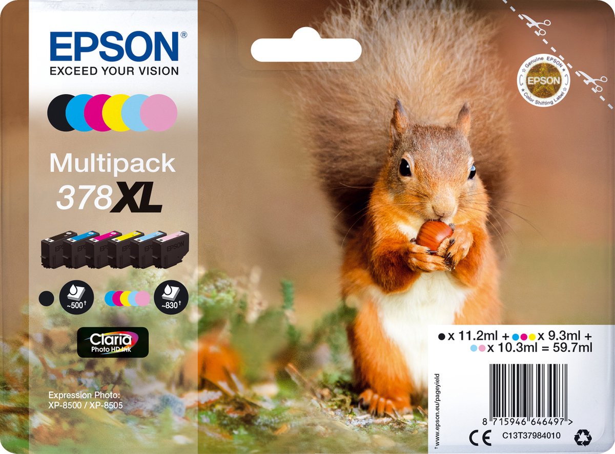 Compatibele inktcartridge Epson 378XL Multicolour
