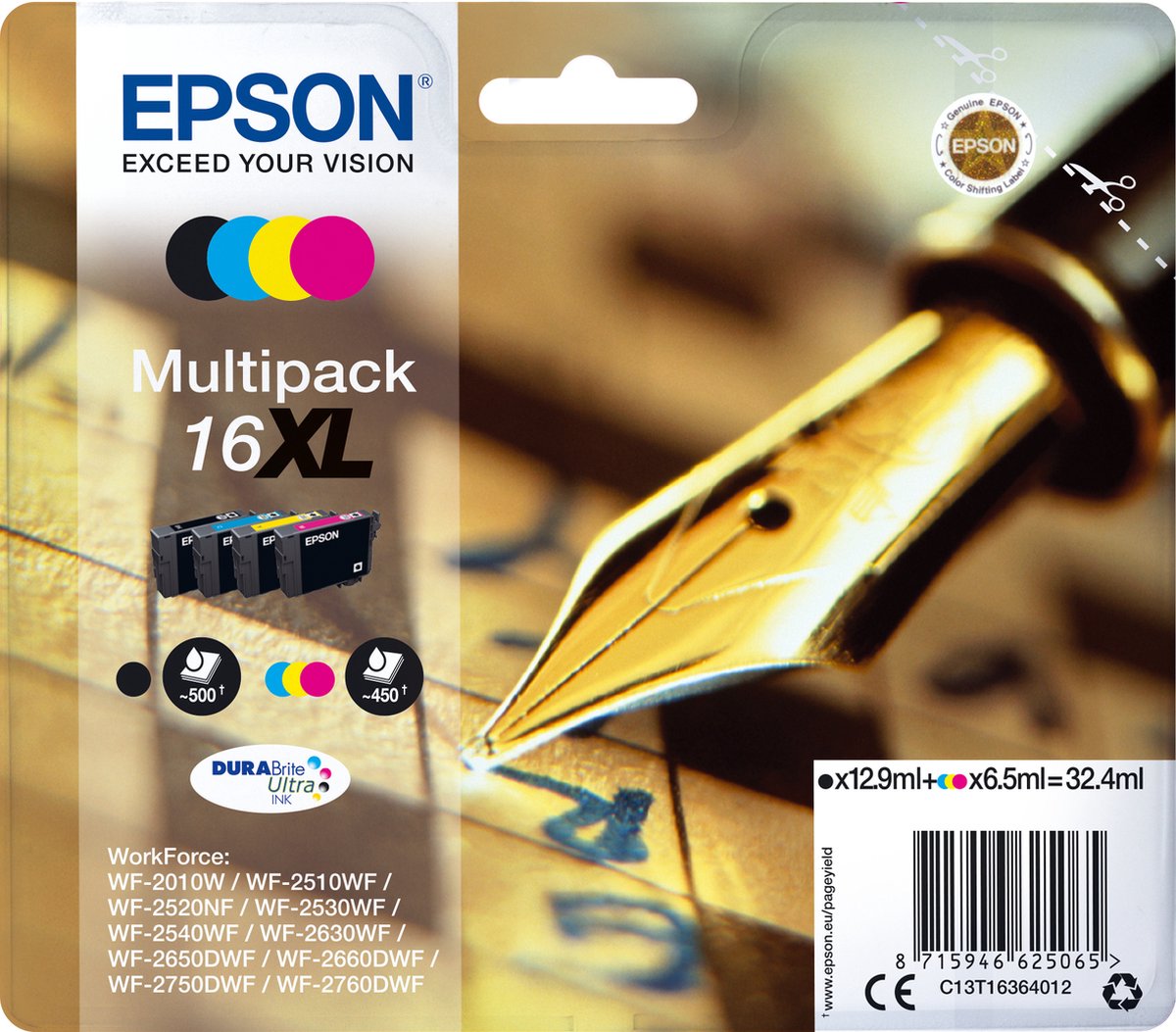 Epson 16XL - Inktcartridge / Multipack