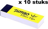 Jumbo Yellow Filter Tips 10 stuks