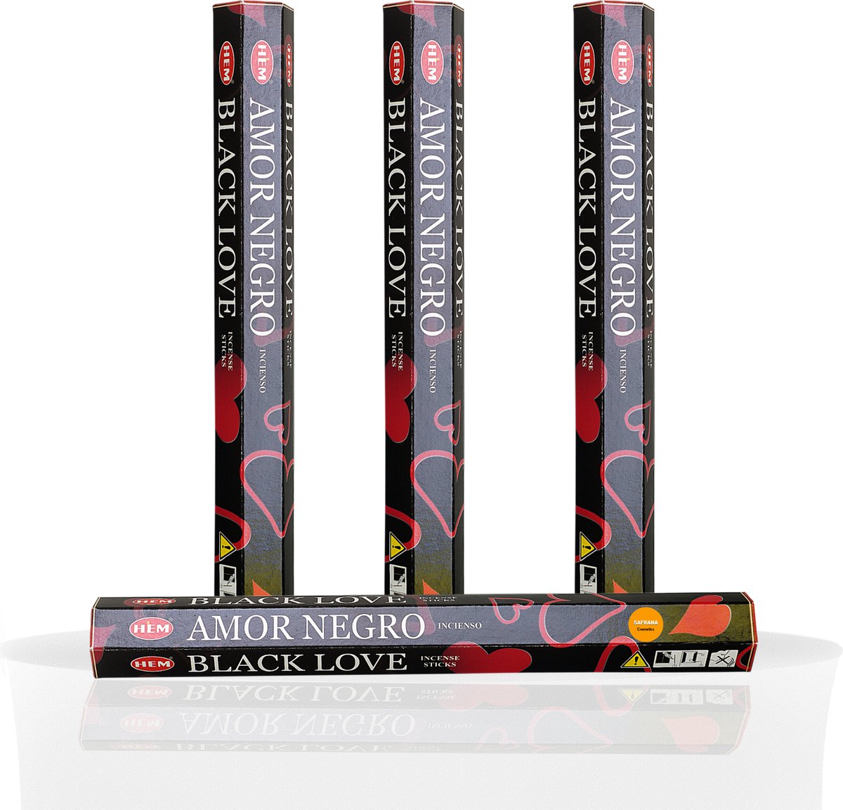 Goedkoopste HEM Wierook - Black love wierook ( Amor Negro) - 1 pakje á 20 stokjes