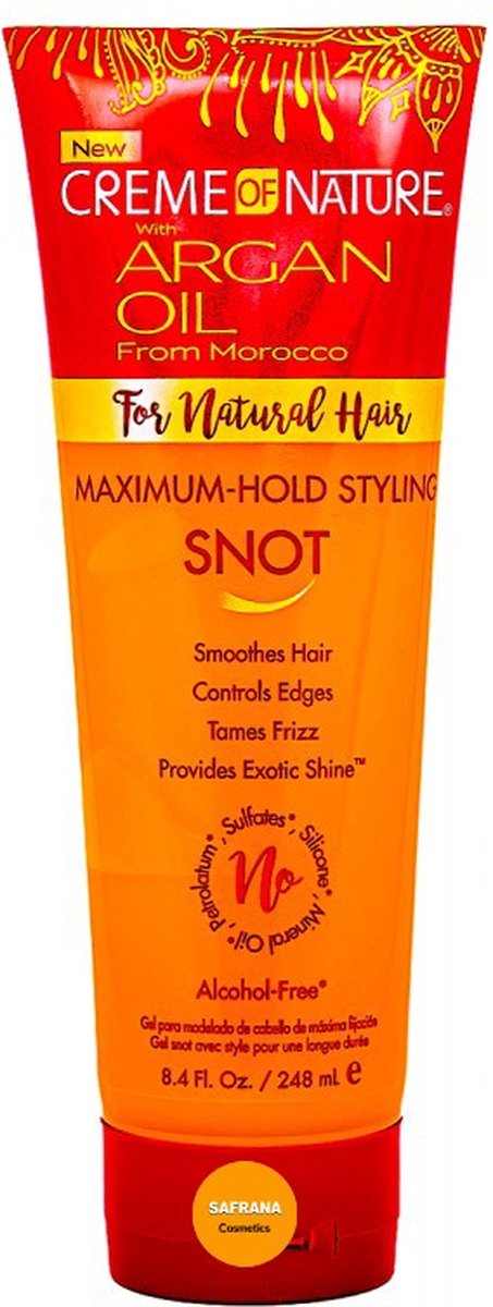 Creme Of Nature Argan Oil For Natural Hair Maximum hold Styling Snot 250ml - Creme of nature