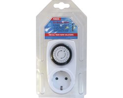 Scanpart tijdschakelaar voor stopcontact - Analoog - Timer stopcontact mechanisch - Tijdklok - Schakelklok - 24 uurs