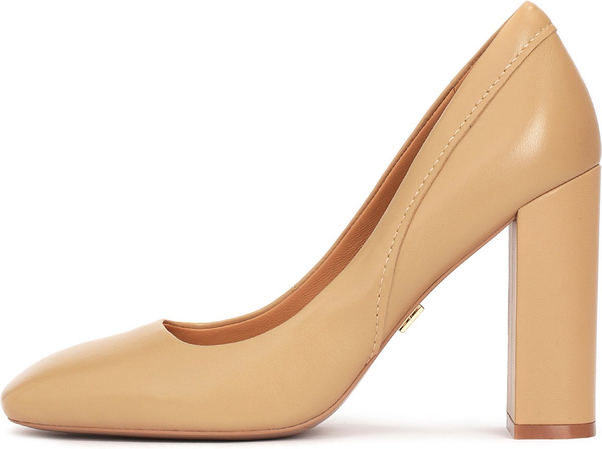 QUEEN HELENA K3347 Chaussures élégantes à talons hauts à bout fermé avec strass pour femme, Blanc PU, 40 EU