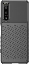 Cazy Sony Xperia 5 IV hoesje - TPU Grip Case - zwart