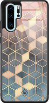 Casimoda® hoesje - Geschikt voor Huawei P30 Pro - Cubes Art - Hard Case Backcover - TPU - Multi - Geometrisch patroon
