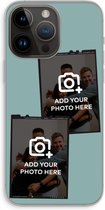 Gepersonaliseerd - Case Company® - Hoesje geschikt voor iPhone 14 Pro Max hoesje - Polaroid Zwart - Soft Cover Telefoonhoesje - Bescherming aan alle Kanten en Schermrand