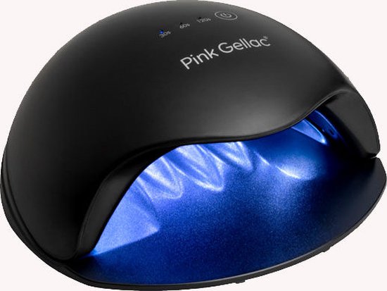 Pink Gellac - Pro LED Lamp - Nageldroger voor gellak - Zwart - Met timer |  bol.com