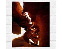 Muursticker - Gang in Ravijn van Antelope Canyon - 30x40 cm Foto op Muursticker