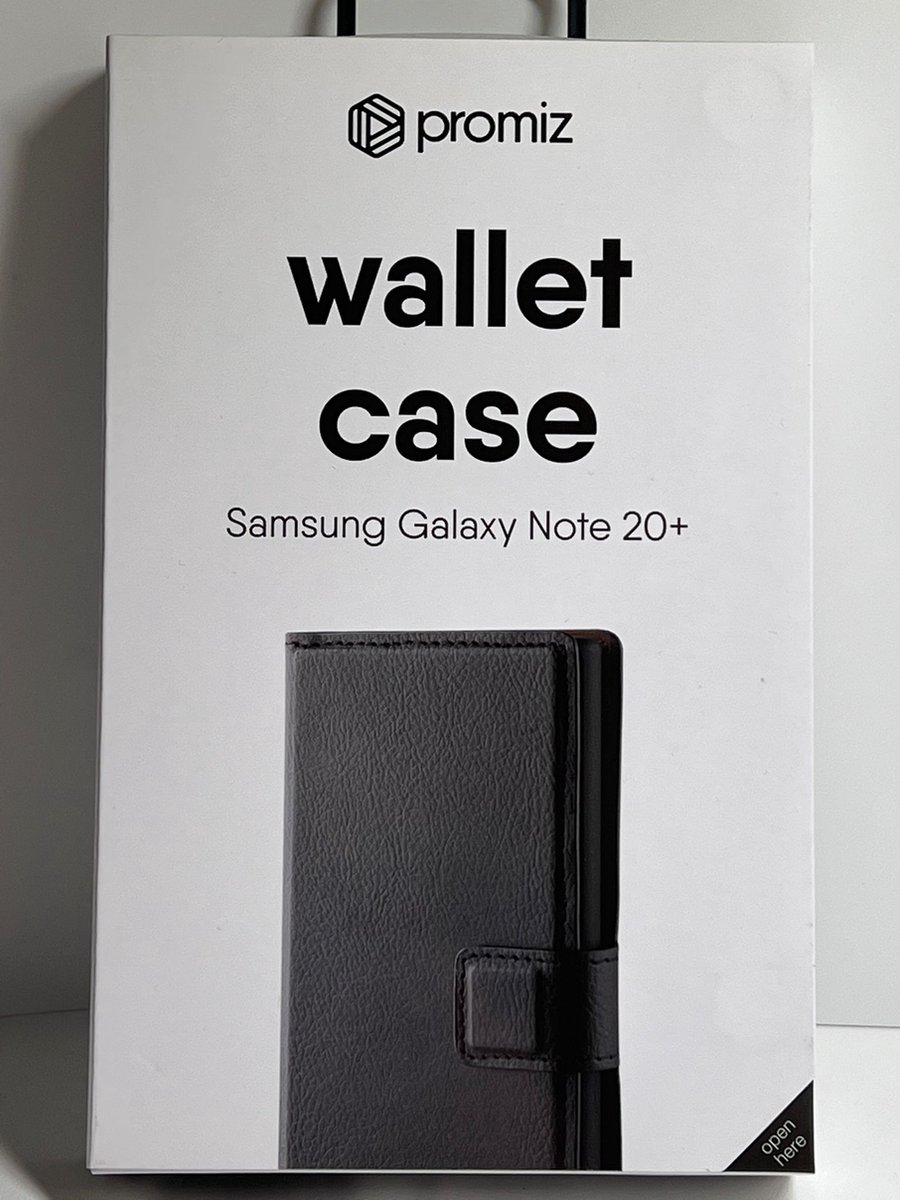 Promiz - Wallet Case - Black - For Samsung Galaxy Note 20 Ultra