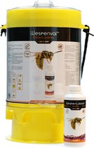 Knock Off Wasp Trap XL - Lutte contre les guêpes - Piège à guêpes avec très grand réservoir de capture - Équipé de Knock Off Wasp Attractant - Incl. Corde à suspendre - 23,6x23x36,5 cm - Jaune