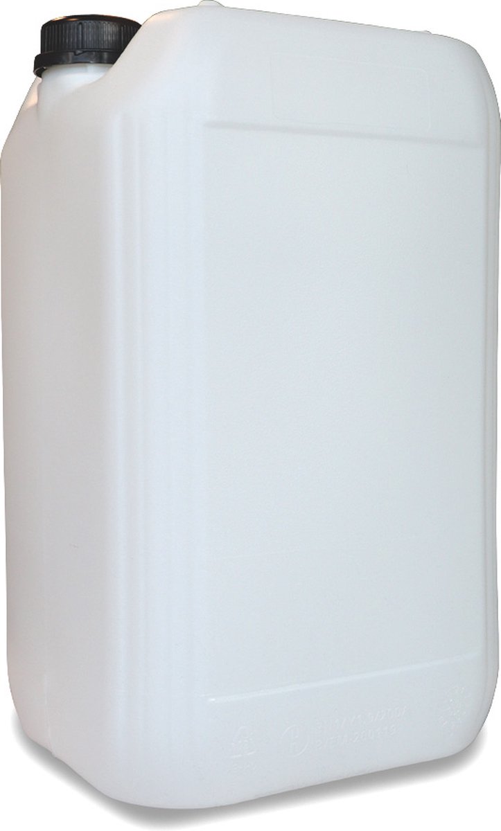 Jerrycan 25 Liter - Transparant - Kunststof - Opstapelbaar - UN-Gecertificeerd - Geschikt voor Benzine, Diesel, Water, Desinfectie Vat - Stapelbare Jerrycans - Airocans