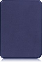 Hoesje Geschikt voor Kobo Clara 2E Hoes Book Case - Hoes Geschikt voor Kobo Clara 2E Hoesje Book Cover - Donkerblauw