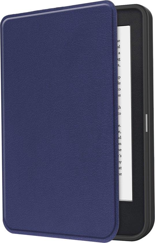 Hoesje Geschikt voor Kobo Clara 2E Hoesje Luxe Bescherm Case - Hoes Geschikt voor Kobo Clara 2E Hoes Book Cover - Donkerblauw van Hoesje  — afbeelding 3