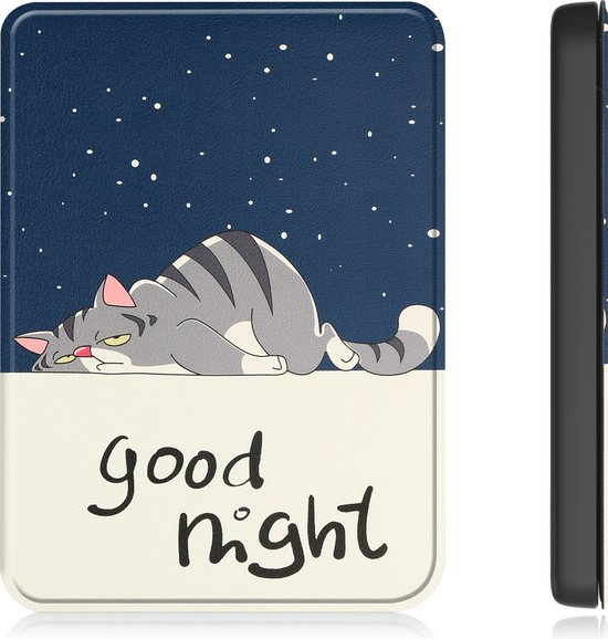Hoesje Geschikt voor Kobo Clara 2E Hoes Bescherm Hoesje Case Sleep Cover - Hoes Geschikt voor Kobo Clara 2E Hoesje - Kat van i12Cover — afbeelding 4