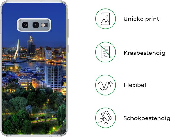 Coque Samsung Galaxy S10e - Rotterdam - Pays- Nederland - Skyline - Siliconen - Noël - Cadeaux - Cadeaux chaussures