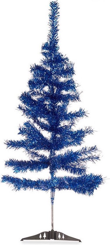 Krist+ Kunst kerstboom - klein - ijsblauw - 90 cm - kunstbomen