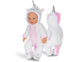 foto van Isa's Friends® - Poppenkleding - Kleertjes geschikt voor o.a. BABY born - 43 cm - Unicorn Onesie