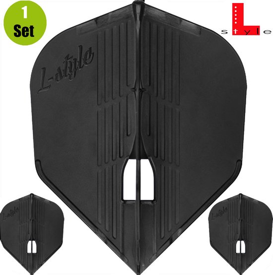 L-Style Champagne Flight Kami L1 Standard Black - Dart Flights van L-Style — afbeelding 4