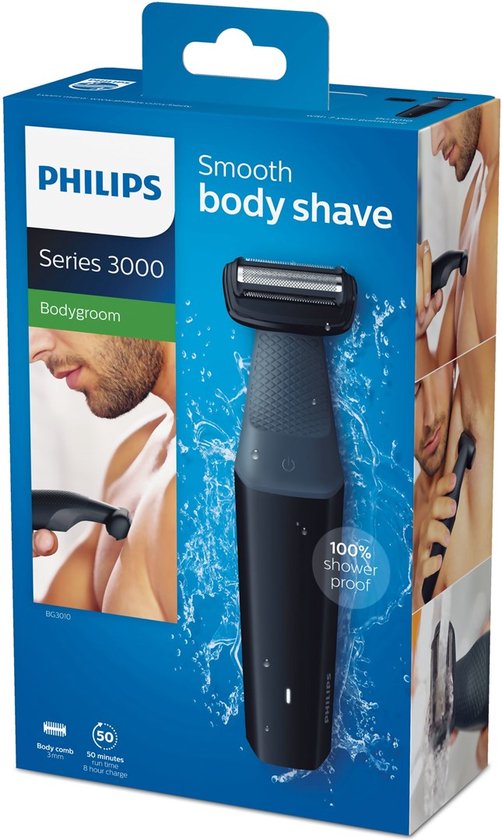 Philips BODYGROOM Series 3000 Tondeuse corps étanche, rasoir respectueux de  la peau | bol.com