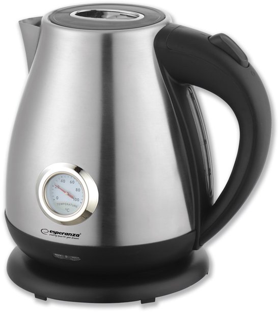 Esperanza EKK029 Waterkoker met thermometer 1,7 L 2200 W Inox