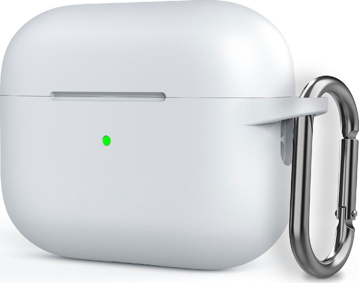 Mobigear Color Hoesje geschikt voor Apple AirPods Pro 2 Hoesje Flexibel Siliconen - Wit