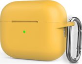 Mobigear Hoesje geschikt voor Apple AirPods Pro 2 Hoesje Flexibel Siliconen | Mobigear Classic - Geel