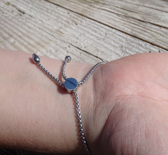 Hartje ketting met hanger zilver parelmoer - Lengte verstelbaar 36-38 cm